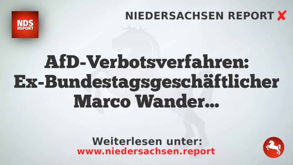 AfD-Verbotsverfahren: Ex-Bundestagsgeschäftlicher Marco Wanderwitz und Grüne Johannes Wagner fordern erneute Überprüfung der Partei