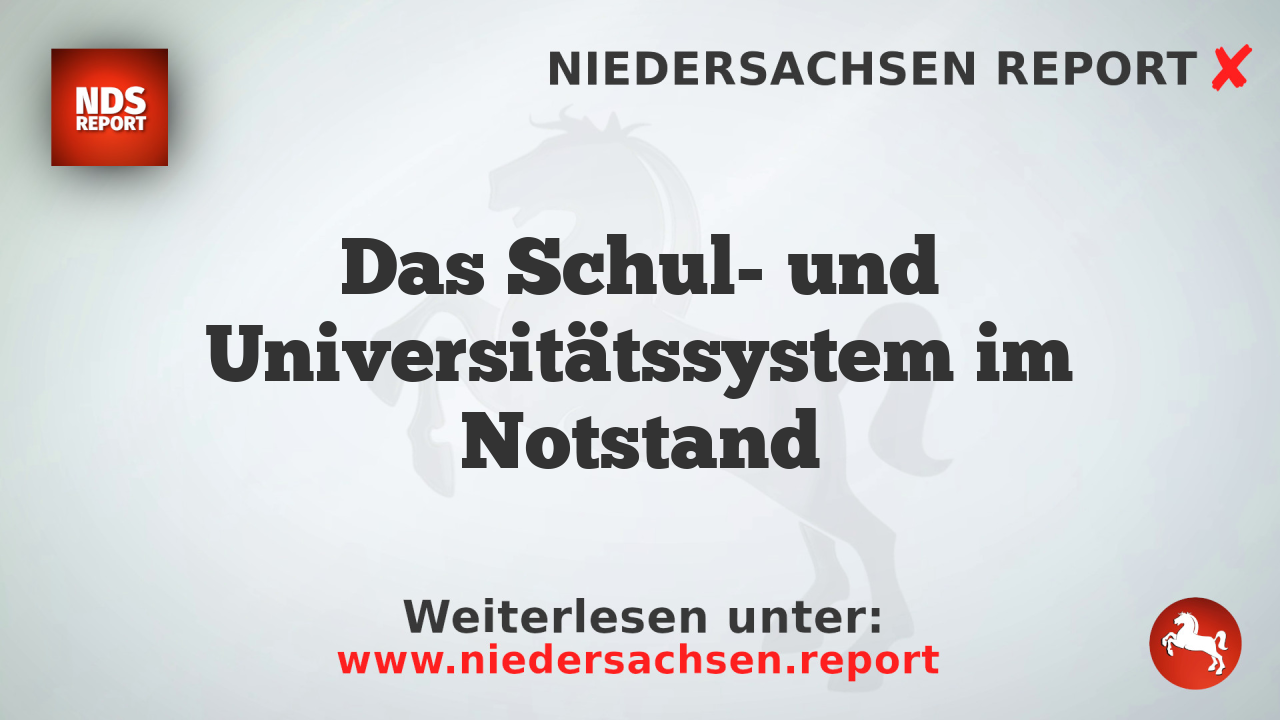 Das Schul- und Universitätssystem im Notstand
