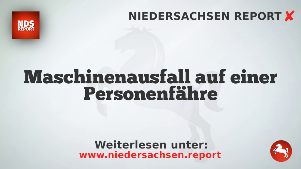Maschinenausfall auf einer Personenfähre