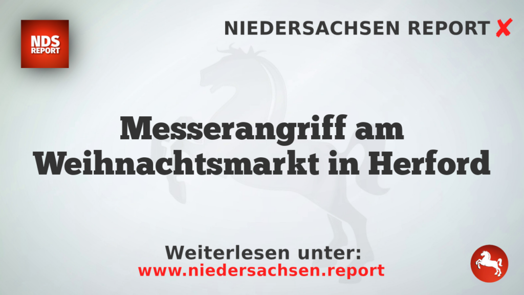 Messerangriff am Weihnachtsmarkt in Herford