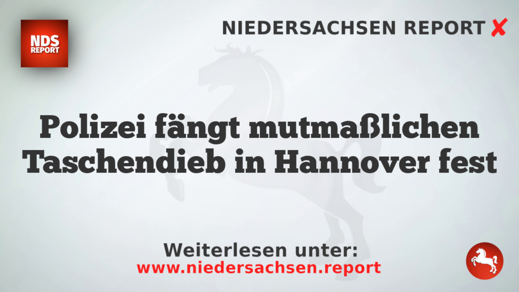 Polizei fängt mutmaßlichen Taschendieb in Hannover fest