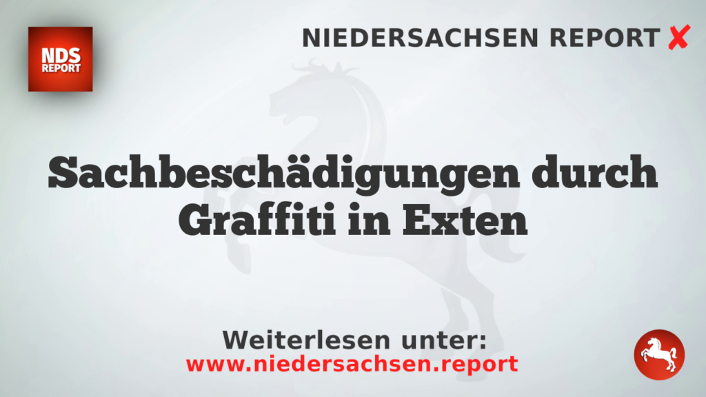 Sachbeschädigungen durch Graffiti in Exten