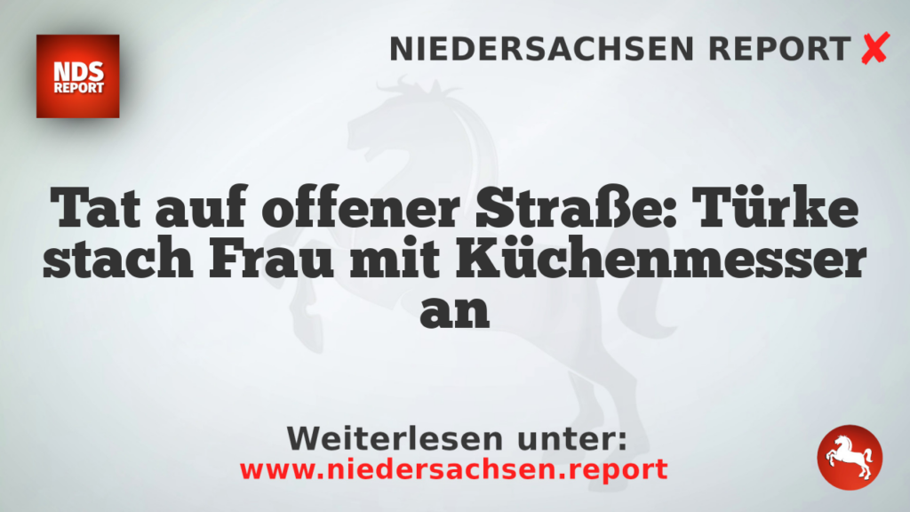 Tat auf offener Straße: Türke stach Frau mit Küchenmesser an