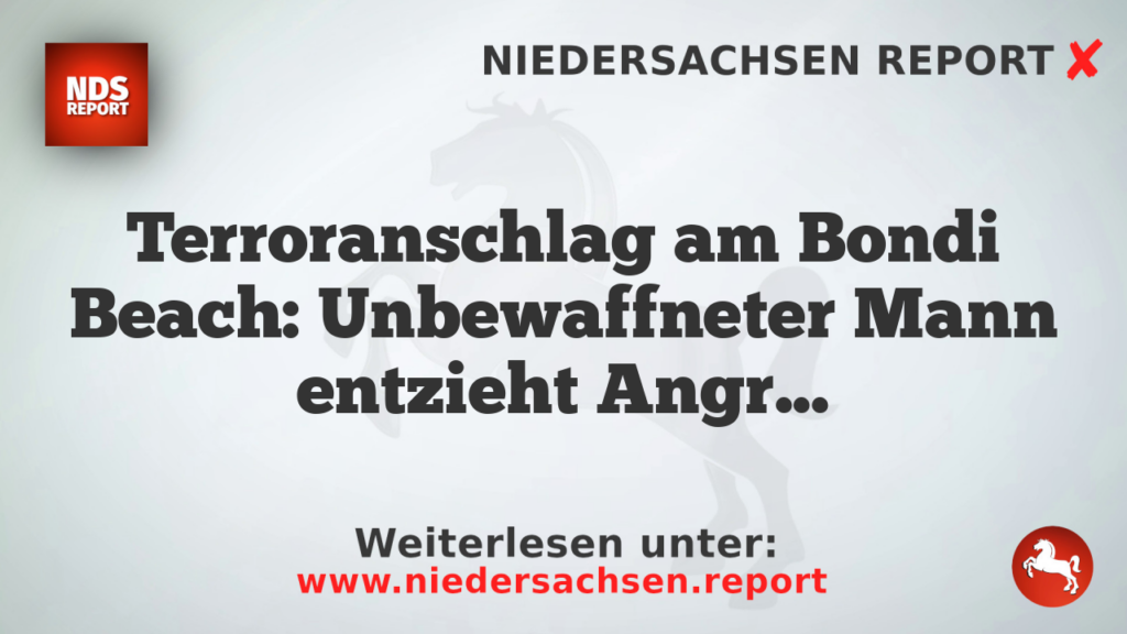 Terroranschlag am Bondi Beach: Unbewaffneter Mann entzieht Angreiferin Waffe