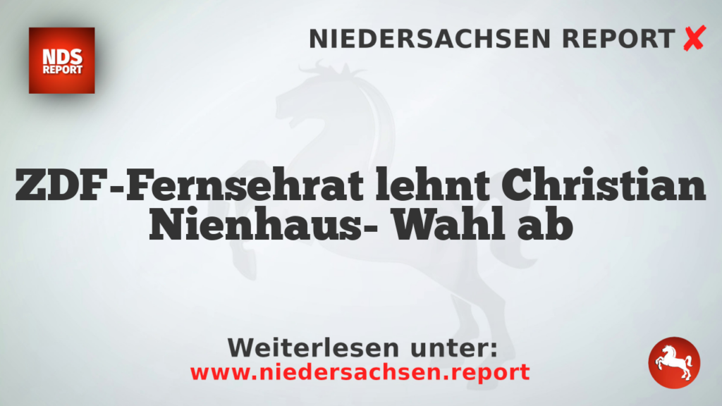 ZDF-Fernsehrat lehnt Christian Nienhaus- Wahl ab