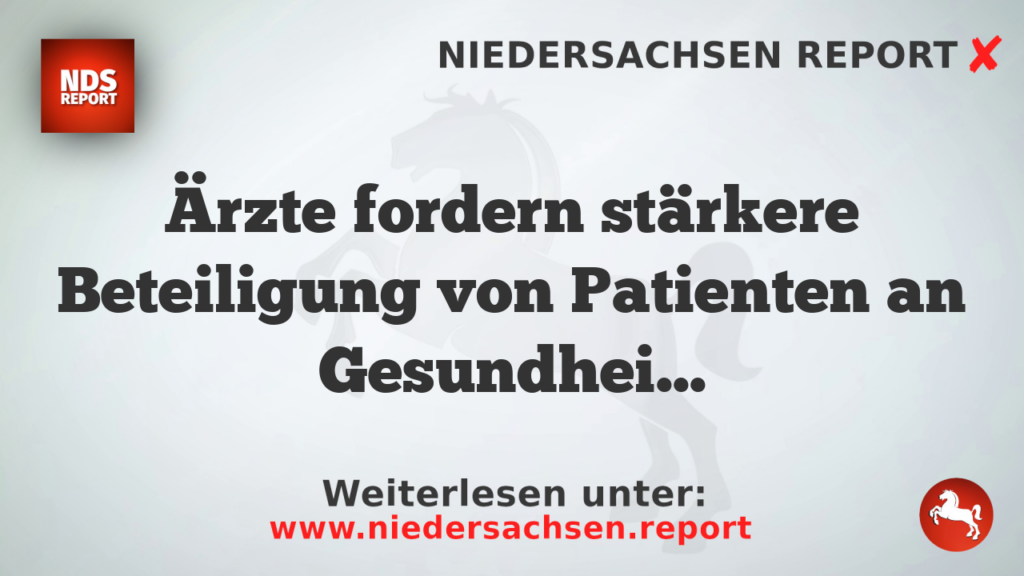 Ärzte fordern stärkere Beteiligung von Patienten an Gesundheitskosten