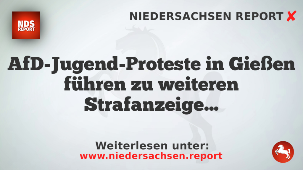 AfD-Jugend-Proteste in Gießen führen zu weiteren Strafanzeigen