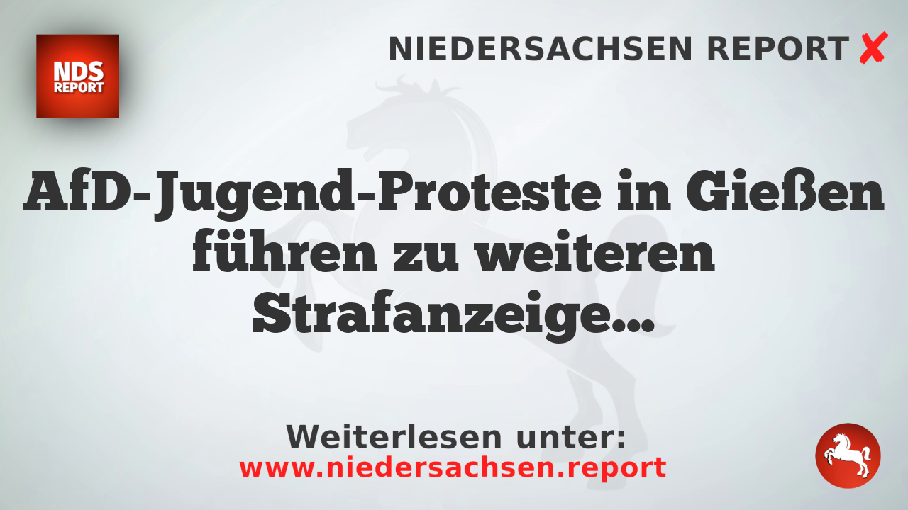 AfD-Jugend-Proteste in Gießen führen zu weiteren Strafanzeigen