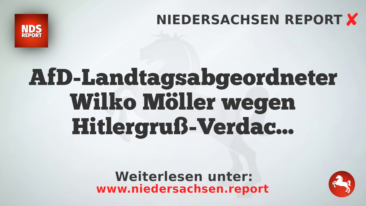 AfD-Landtagsabgeordneter Wilko Möller wegen Hitlergruß-Verdachts angeklagt