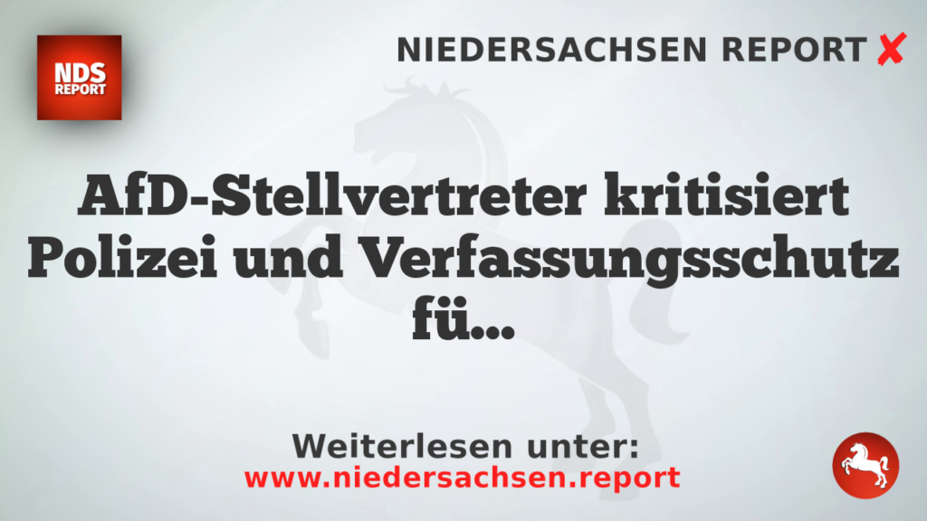AfD-Stellvertreter kritisiert Polizei und Verfassungsschutz für mangelnde Eindringlichkeit gegen linksextreme Terroristen
