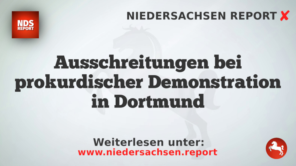 Ausschreitungen bei prokurdischer Demonstration in Dortmund