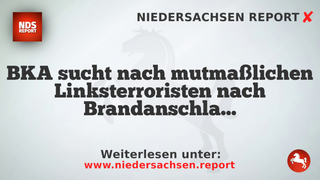 BKA sucht nach mutmaßlichen Linksterroristen nach Brandanschlag auf Stromnetz