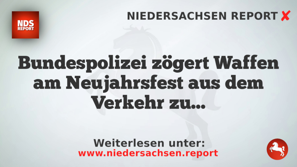 Bundespolizei zögert Waffen am Neujahrsfest aus dem Verkehr zu ziehen