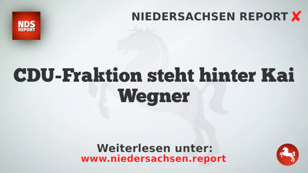 CDU-Fraktion steht hinter Kai Wegner