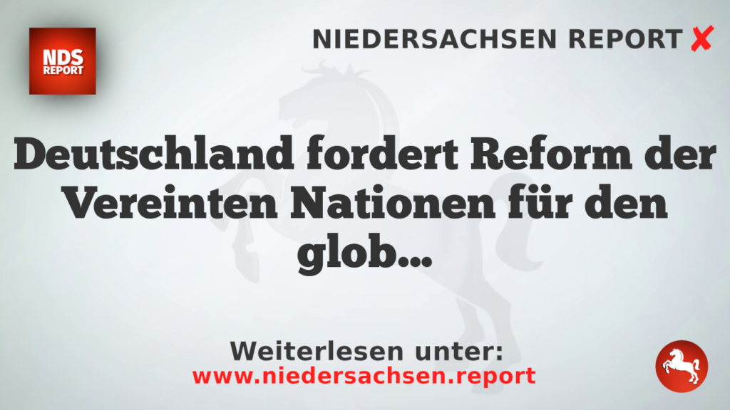Deutschland fordert Reform der Vereinten Nationen für den globalen Süden