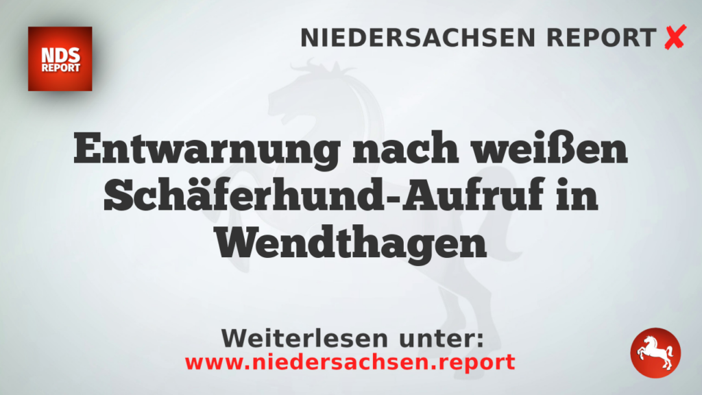Entwarnung nach weißen Schäferhund-Aufruf in Wendthagen