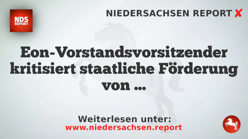 Eon-Vorstandsvorsitzender kritisiert staatliche Förderung von Solaranlagen