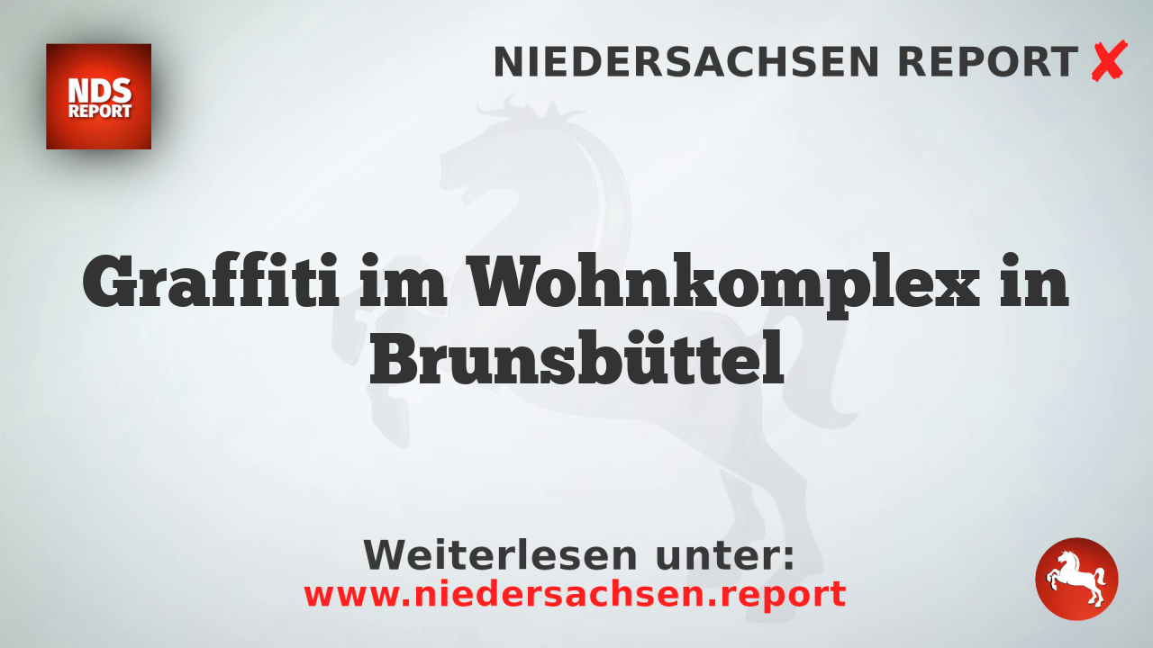Graffiti im Wohnkomplex in Brunsbüttel