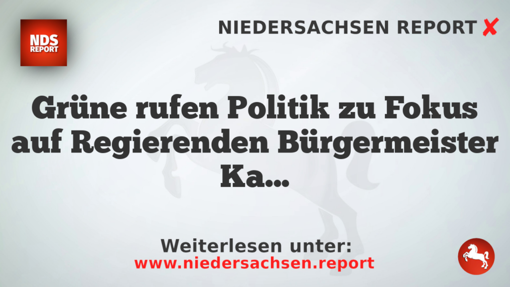Grüne rufen Politik zu Fokus auf Regierenden Bürgermeister Kai Weger