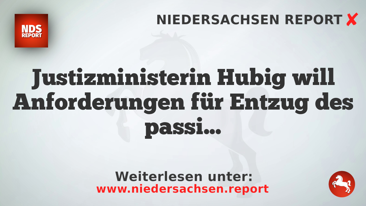 Justizministerin Hubig will Anforderungen für Entzug des passiven Wahlrechts senken