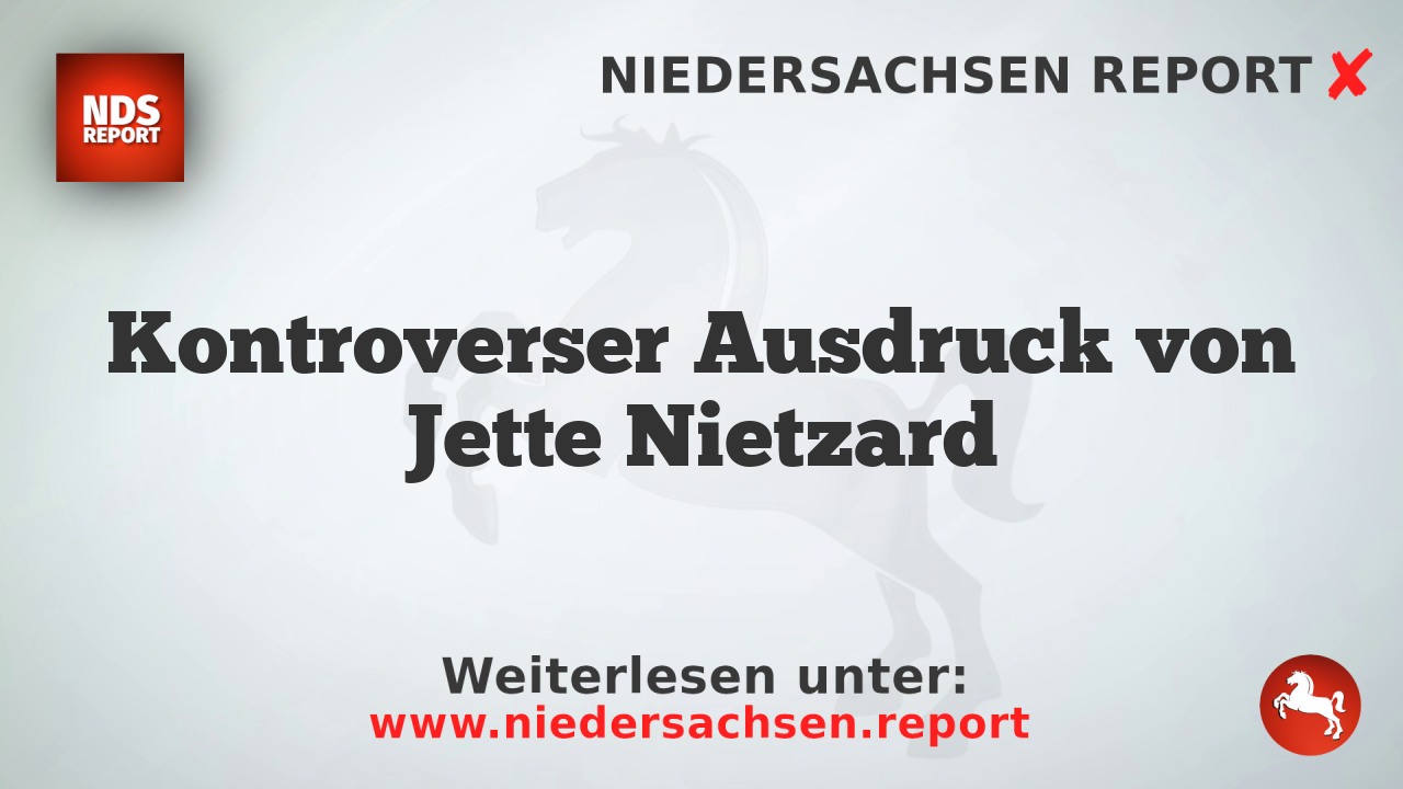 Kontroverser Ausdruck von Jette Nietzard
