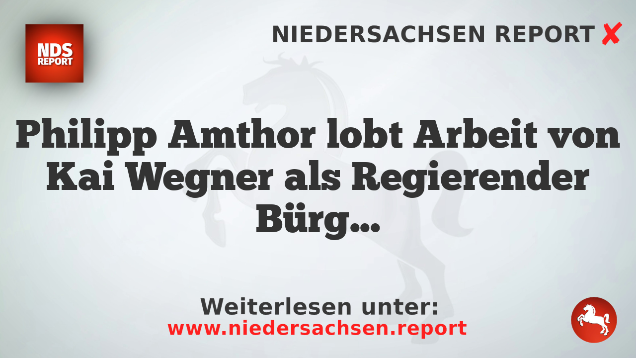 Philipp Amthor lobt Arbeit von Kai Wegner als Regierender Bürgermeister