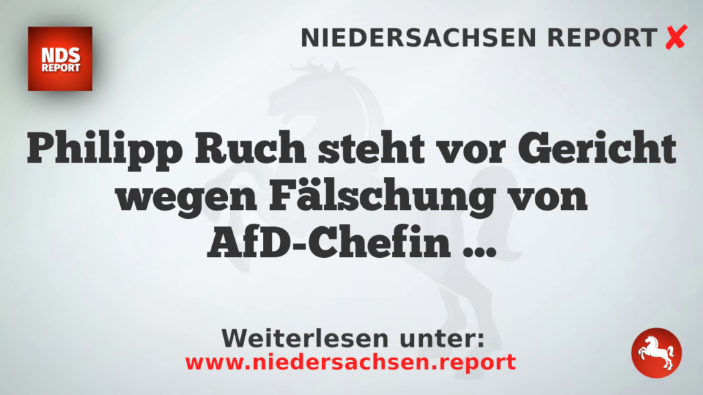 Philipp Ruch steht vor Gericht wegen Fälschung von AfD-Chefin Alice Weidel