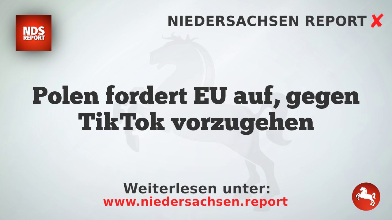 Polen fordert EU auf, gegen TikTok vorzugehen