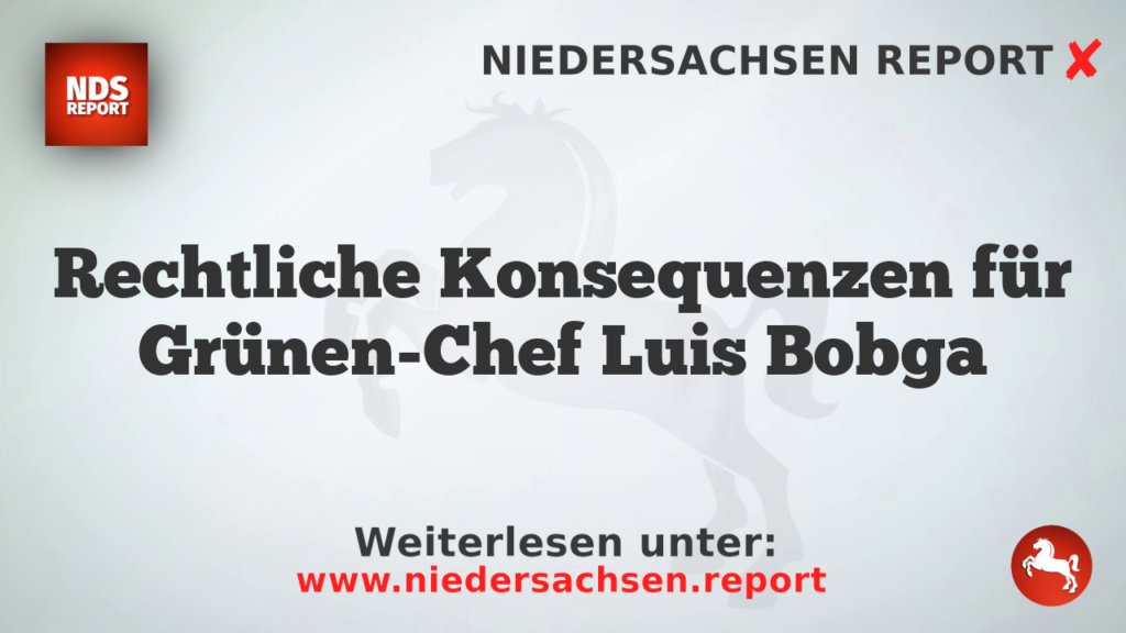 Rechtliche Konsequenzen für Grünen-Chef Luis Bobga