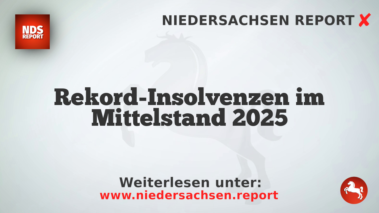 Rekord-Insolvenzen im Mittelstand 2025