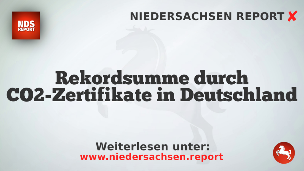 Rekordsumme durch CO2-Zertifikate in Deutschland
