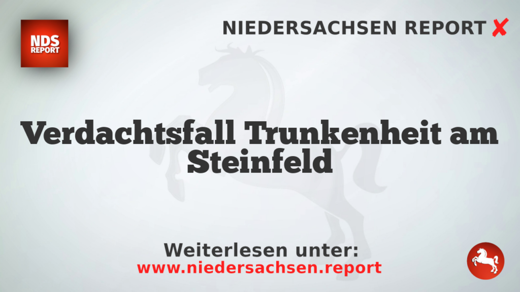 Verdachtsfall Trunkenheit am Steinfeld