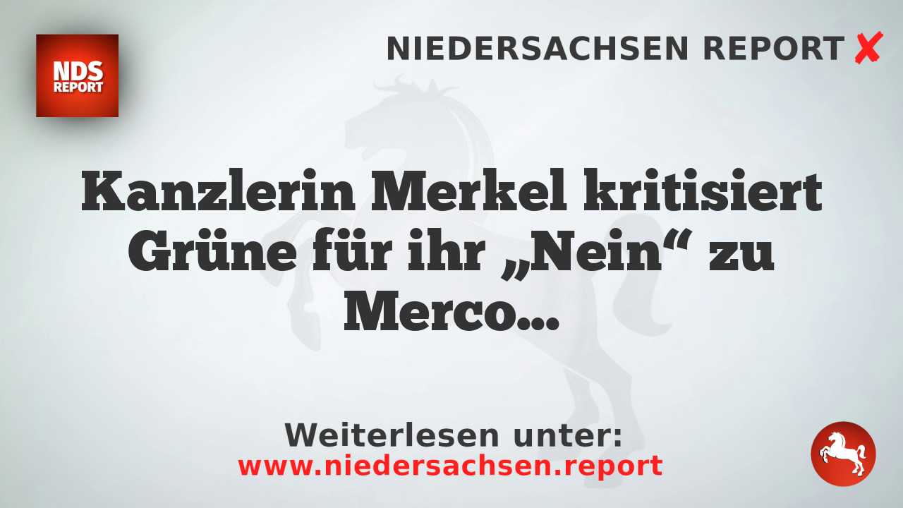 Kanzlerin Merkel kritisiert Grüne für ihr „Nein“ zu Mercosur-Abkommen