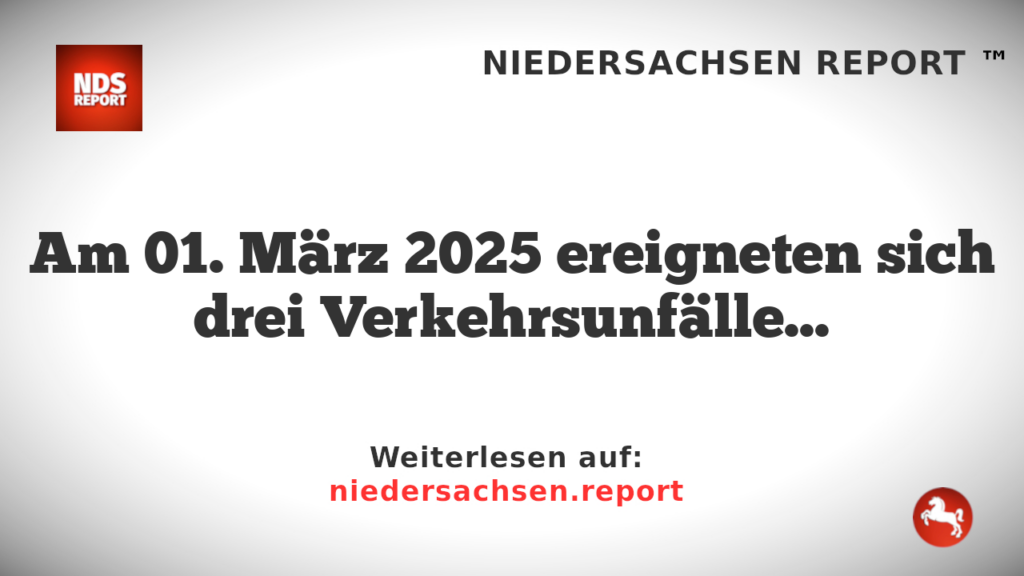 "Drei Verkehrsunfälle in Vechta und Umgebung am Sonntagabend"
