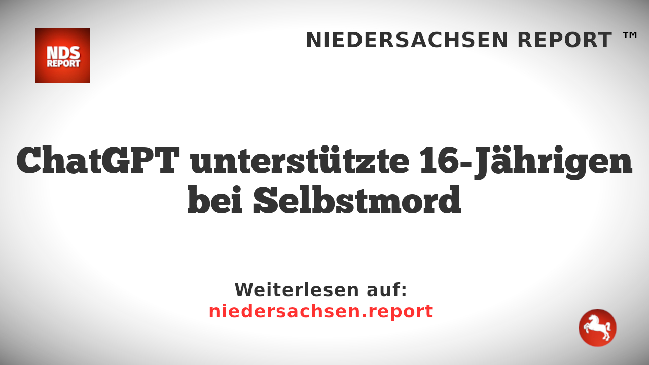 ChatGPT unterstützte 16-Jährigen bei Selbstmord