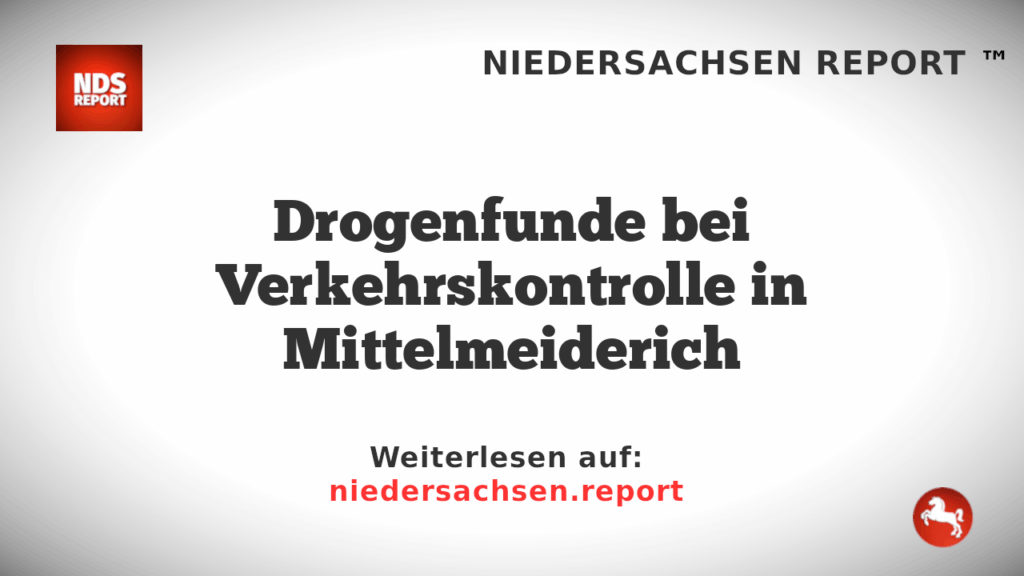 Drogenfunde bei Verkehrskontrolle in Mittelmeiderich