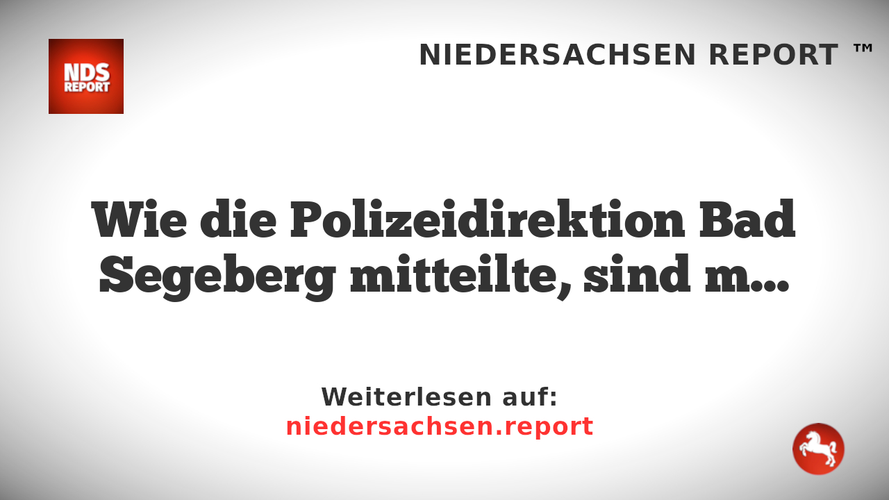 Einbruch in Hardebek: Maskierte Männer bedrohen Frauen mit Messern