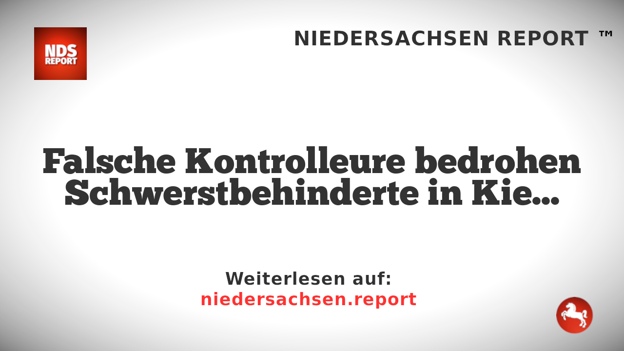 Falsche Kontrolleure bedrohen Schwerstbehinderte in Kieler Bussen