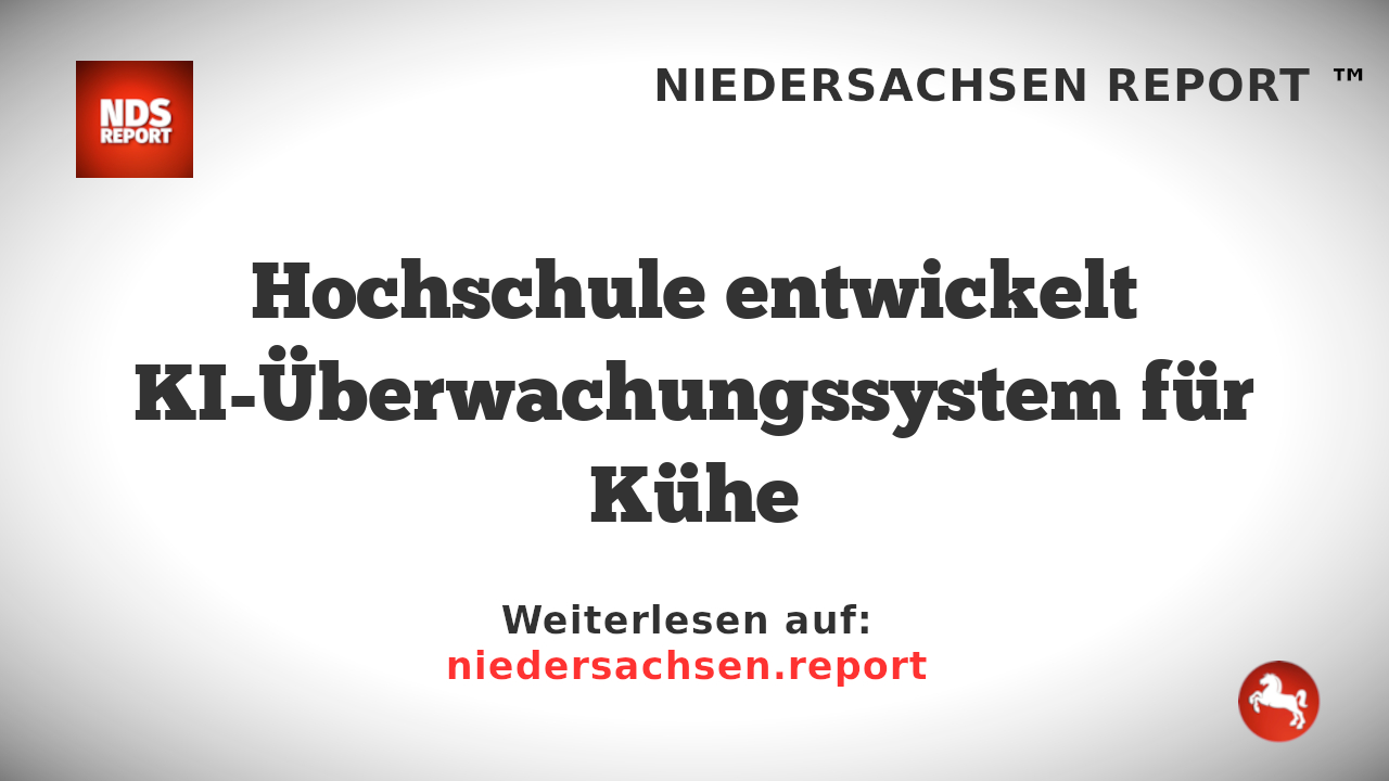 Hochschule entwickelt KI-Überwachungssystem für Kühe