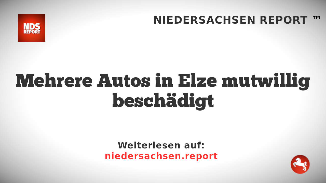 Mehrere Autos in Elze mutwillig beschädigt