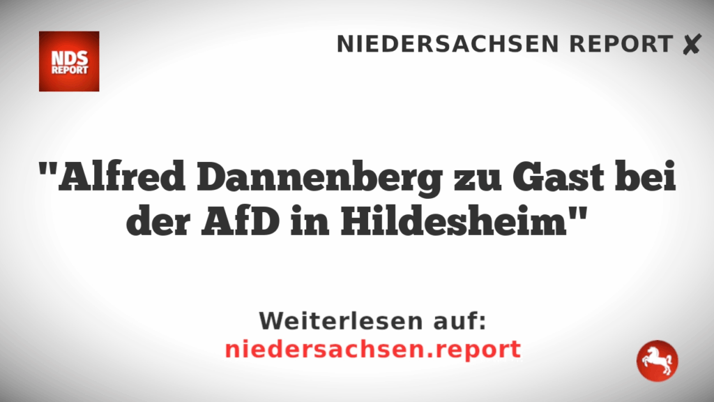 "Alfred Dannenberg zu Gast bei der AfD in Hildesheim"