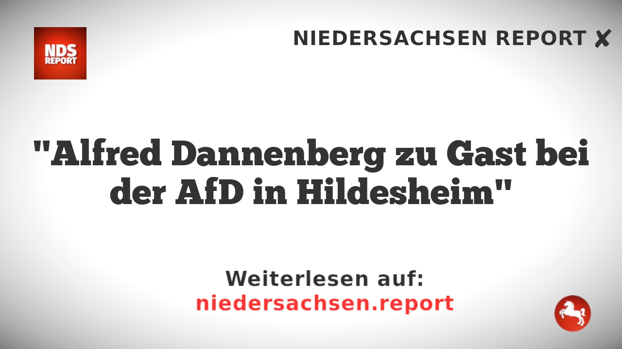 "Alfred Dannenberg zu Gast bei der AfD in Hildesheim"