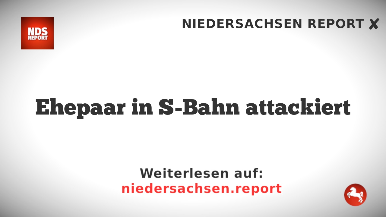 Ehepaar in S-Bahn attackiert