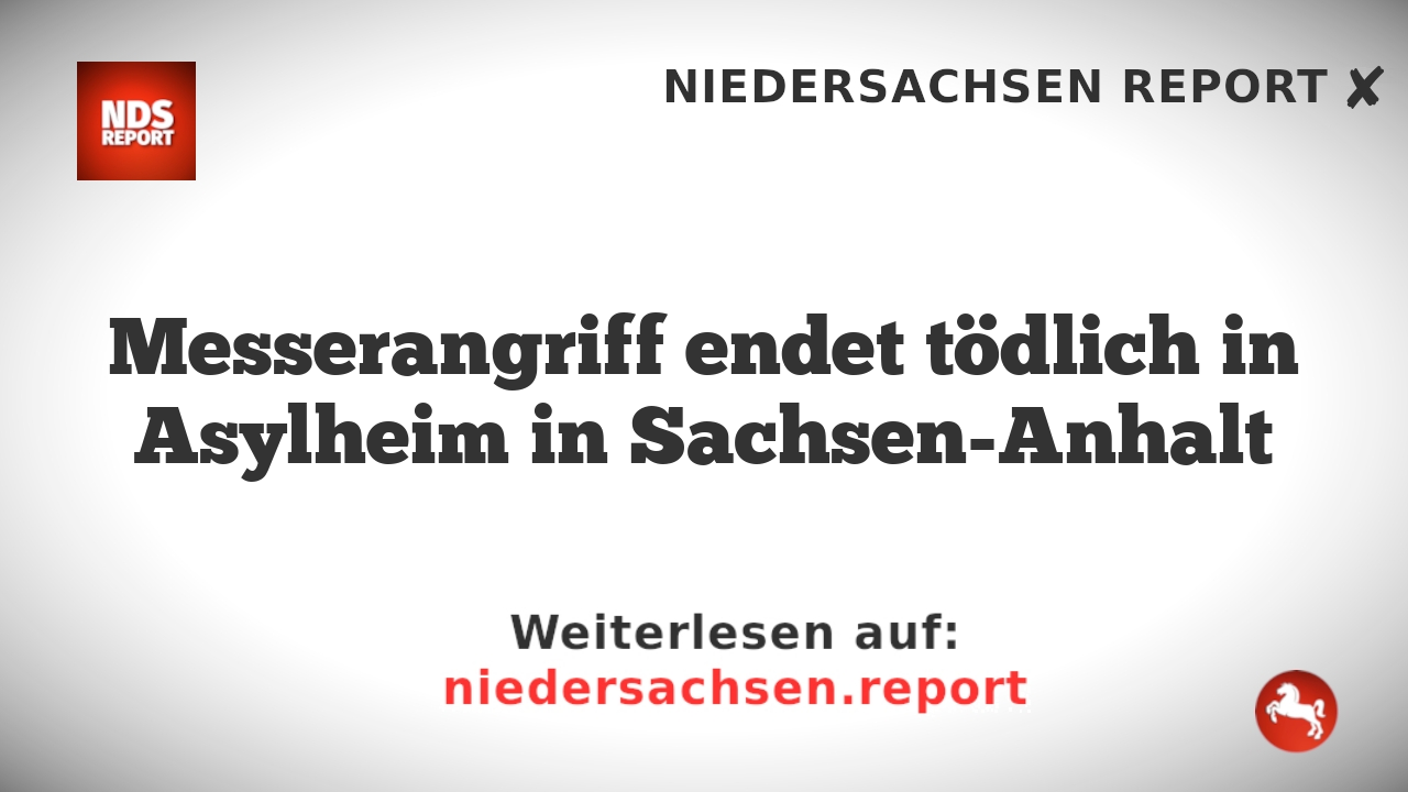 Messerangriff endet tödlich in Asylheim in Sachsen-Anhalt