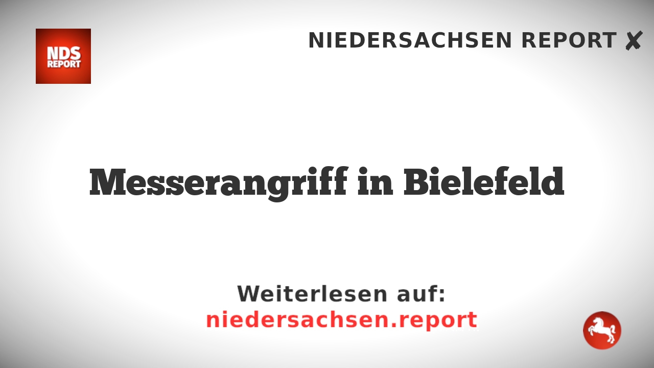 Messerangriff in Bielefeld