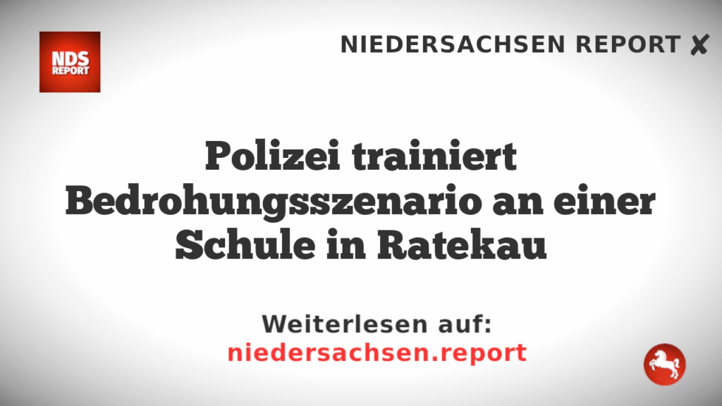 Polizei trainiert Bedrohungsszenario an einer Schule in Ratekau