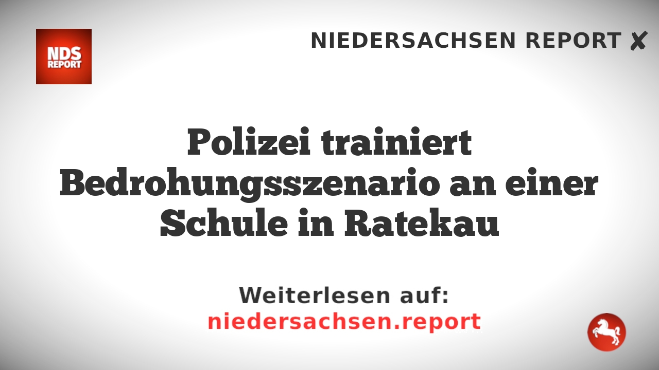 Polizei trainiert Bedrohungsszenario an einer Schule in Ratekau