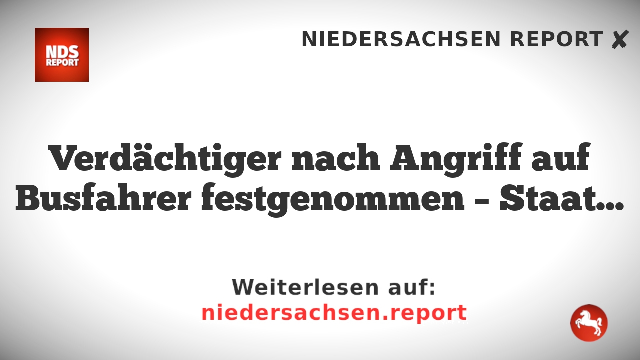 Verdächtiger nach Angriff auf Busfahrer festgenommen – Staatsanwaltschaft und Polizei Wuppertal geben bekannt