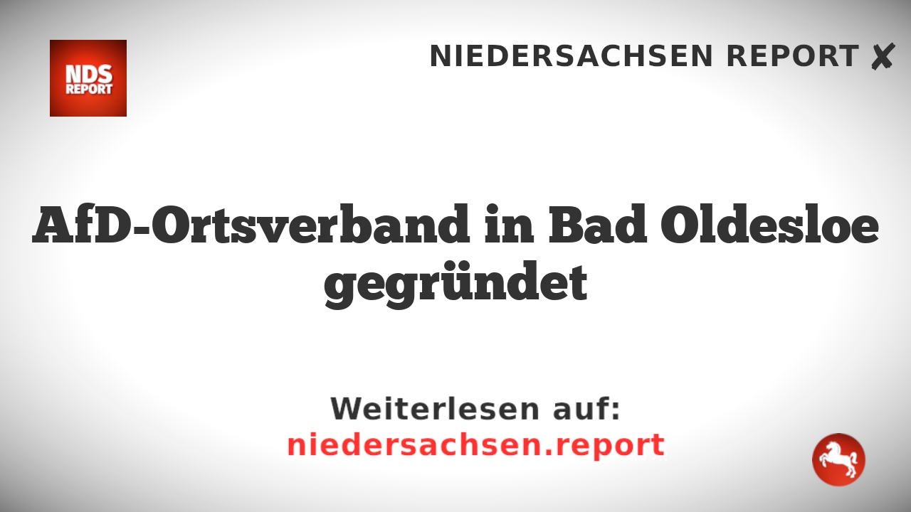 AfD-Ortsverband in Bad Oldesloe gegründet