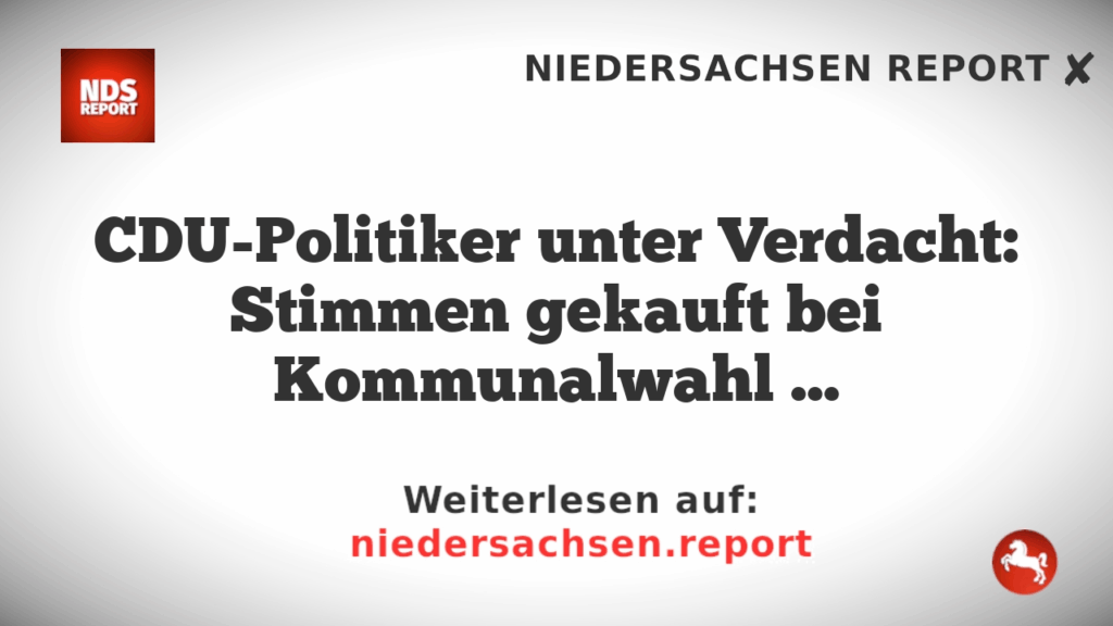CDU-Politiker unter Verdacht: Stimmen gekauft bei Kommunalwahl in Duisburg-Marxloh?